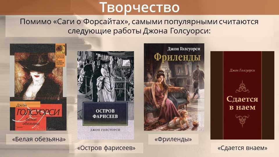 Голсуорси, джон – краткая биография