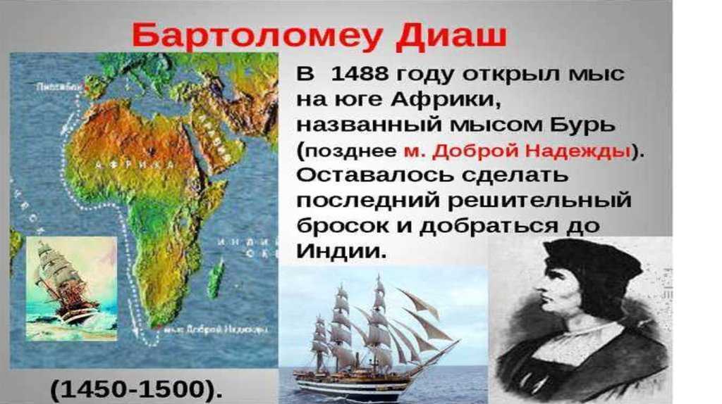 С каким материком связаны оба путешественника на картинке васко да гама бартоломеу диаш