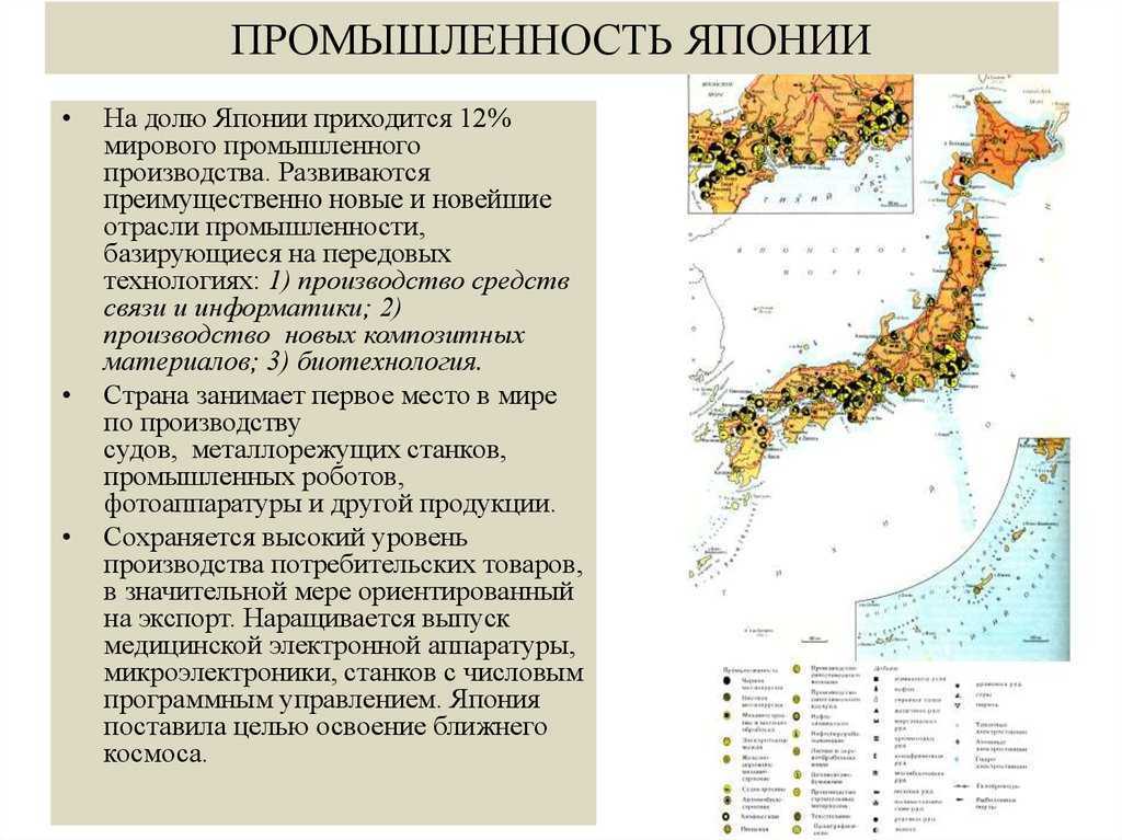 Экономическая география японии