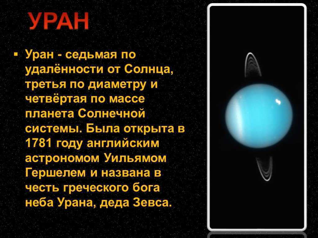 Планета уран открыта в году. Факты о планете Уран 4 класс. Уран седьмая Планета от солнца. Планеты солнечной системы Уран доклад для детей. Факты про планеты солнечной системы Уран.