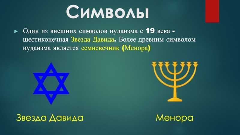 Символы иудаизма и их значение с картинками