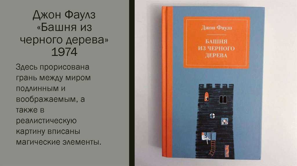 Башня из Черного Дерева краткое содержание книги Джона Фаулза можно читать, чтобы вспомнить о чем она