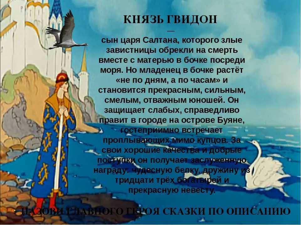 Сказки пушкина краткое содержание. Сказка о царе Салтане дать характеристику главным героям. Характеристика царя Гвидона 3 класс. Характеристика главных героев сказки о царе Салтане. Характеристика героя из сказки о царе Салтане.