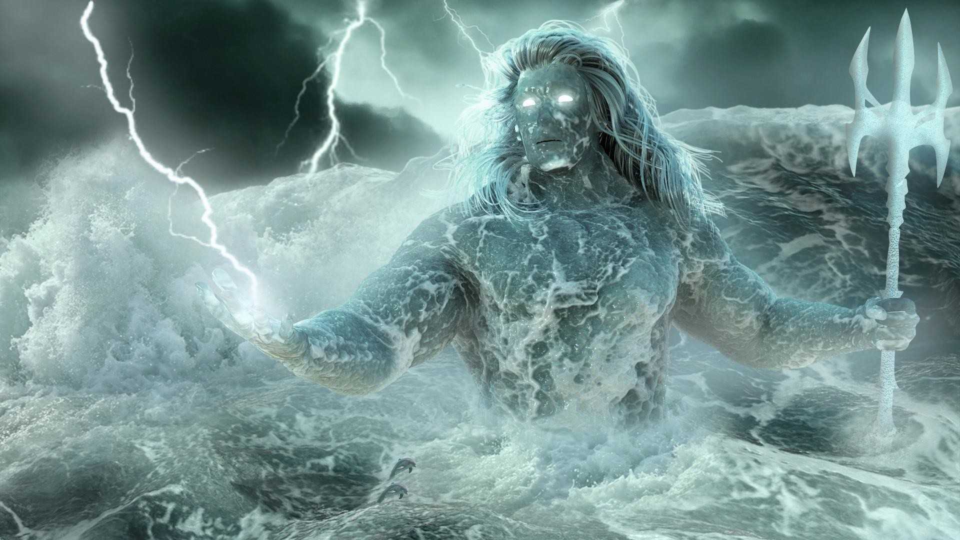 Посейдон - греческий бог моря, землетрясений, штормов
