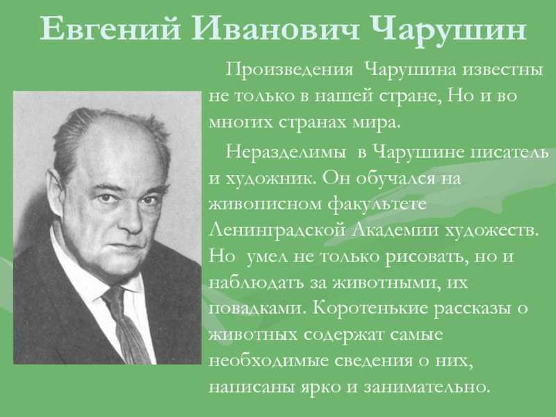 Чарушин рассказы - сказки басни пословицы рассказы - 28 октября - 43346146086 - медиаплатформа миртесен