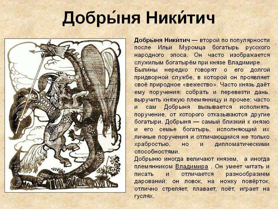 Былина «алеша попович и тугарин змеевич»