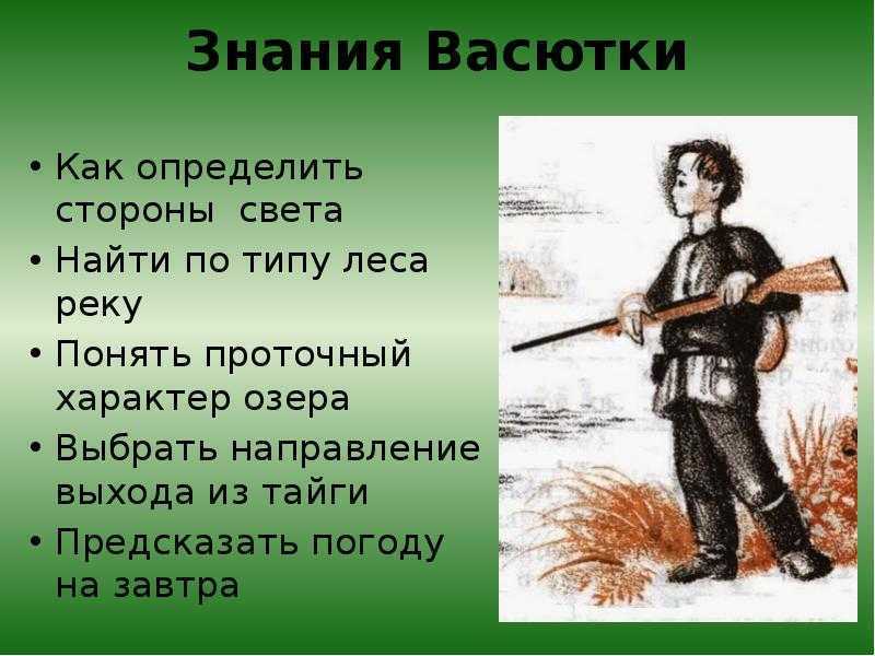 Характеристика васютки из рассказа васюткино озеро 5 класс по плану