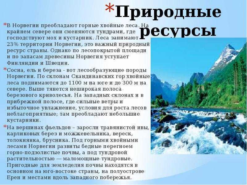 Норвегия. география 7 класс. дронов