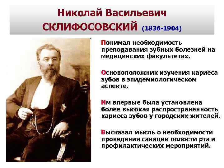 Склифосовский николай васильевич