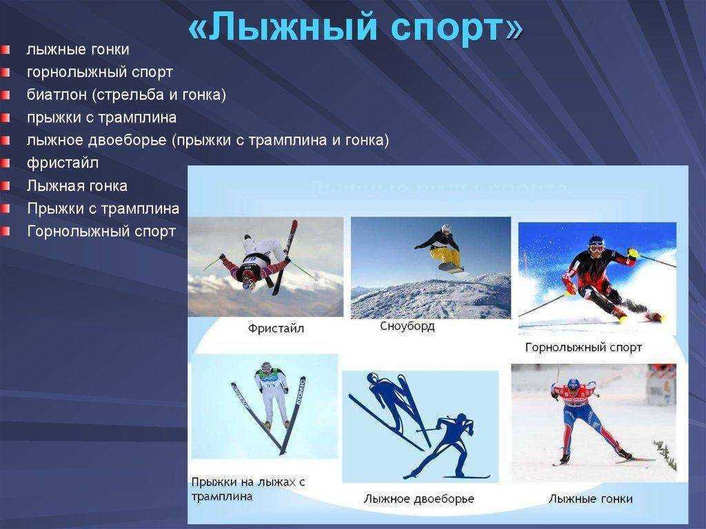 Лыжные виды спорта - понятие, история возникновения, классификация