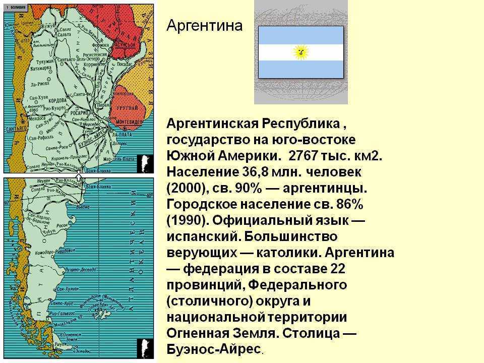 Аргентина страна географическое положение