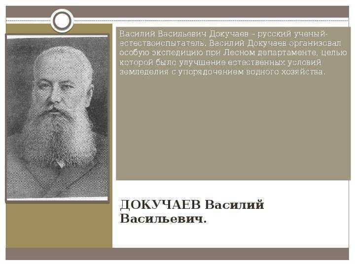Василий докучаев биография и интересные факты. биография василия докучаева