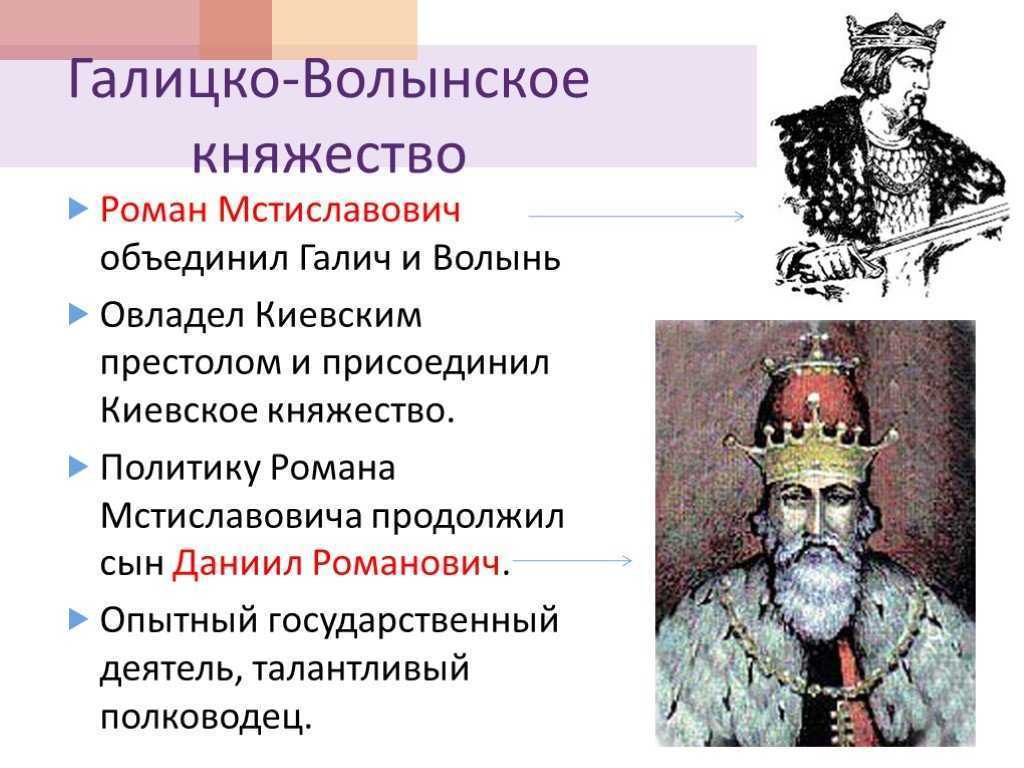 Князья галицко волынского княжества. Галицко-Волынское княжество Роман Мстиславович. Сын романа Мстиславовича Даниил Галицко Волынское княжество. Политика князей Ярослава Осмомысла романа Даниил Галицкий. Роман Мстиславович Волынский.