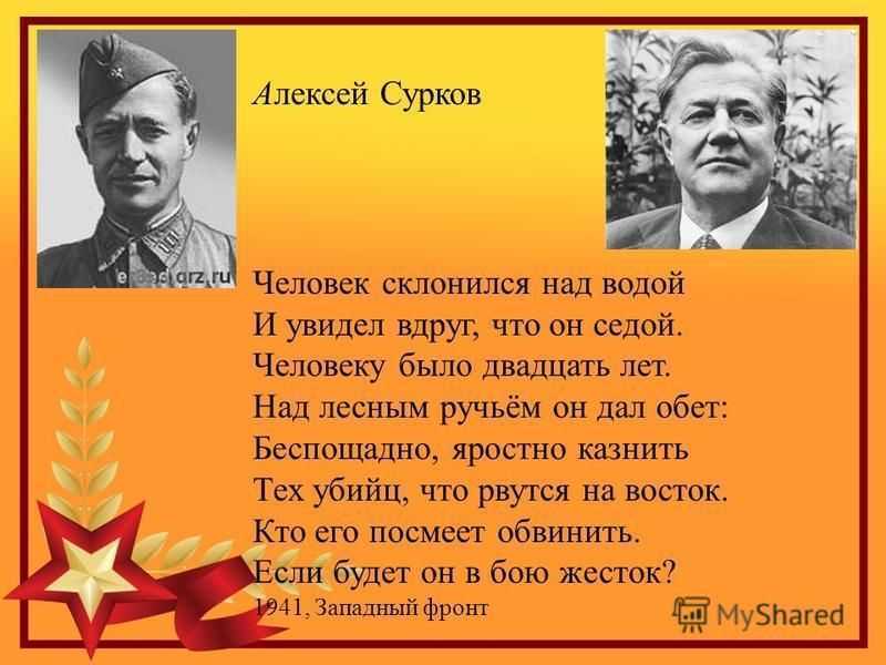 Алексей сурков жизнь и творчество презентация