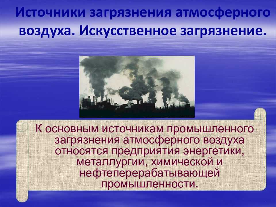 Загрязнение атмосферы: источники, причины и последствия.