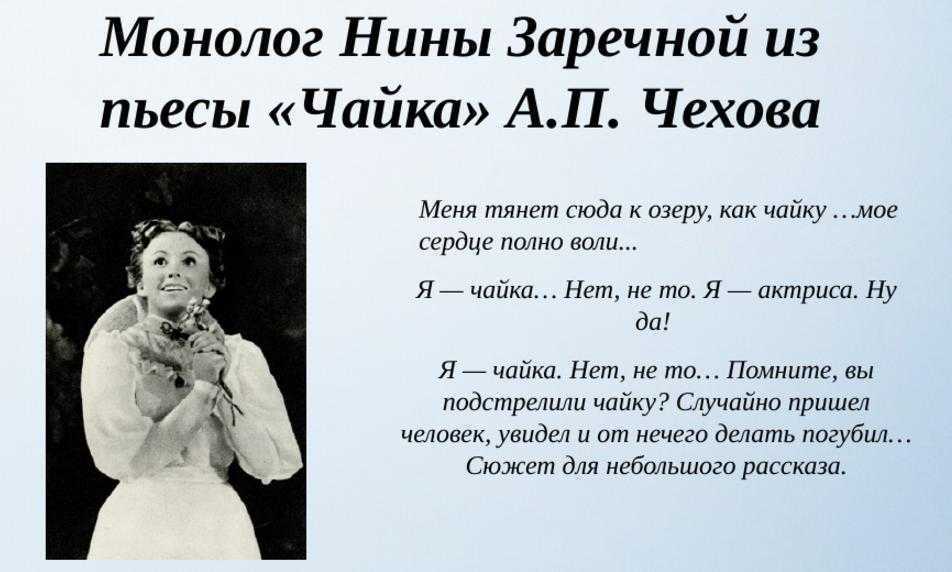 Анализ произведения «чайка» (а. п. чехов)