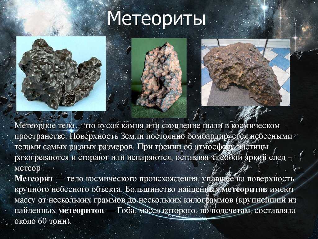 Метеоры и метеориты презентация