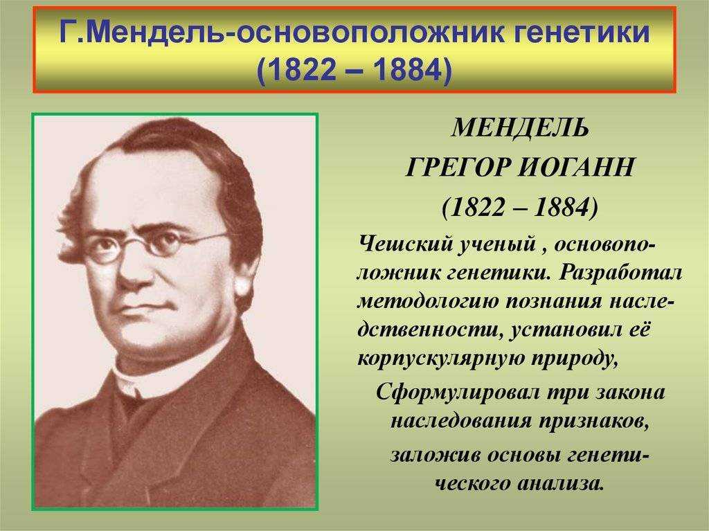 173,грегор мендель: кратко