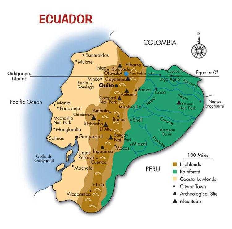 География эквадора
