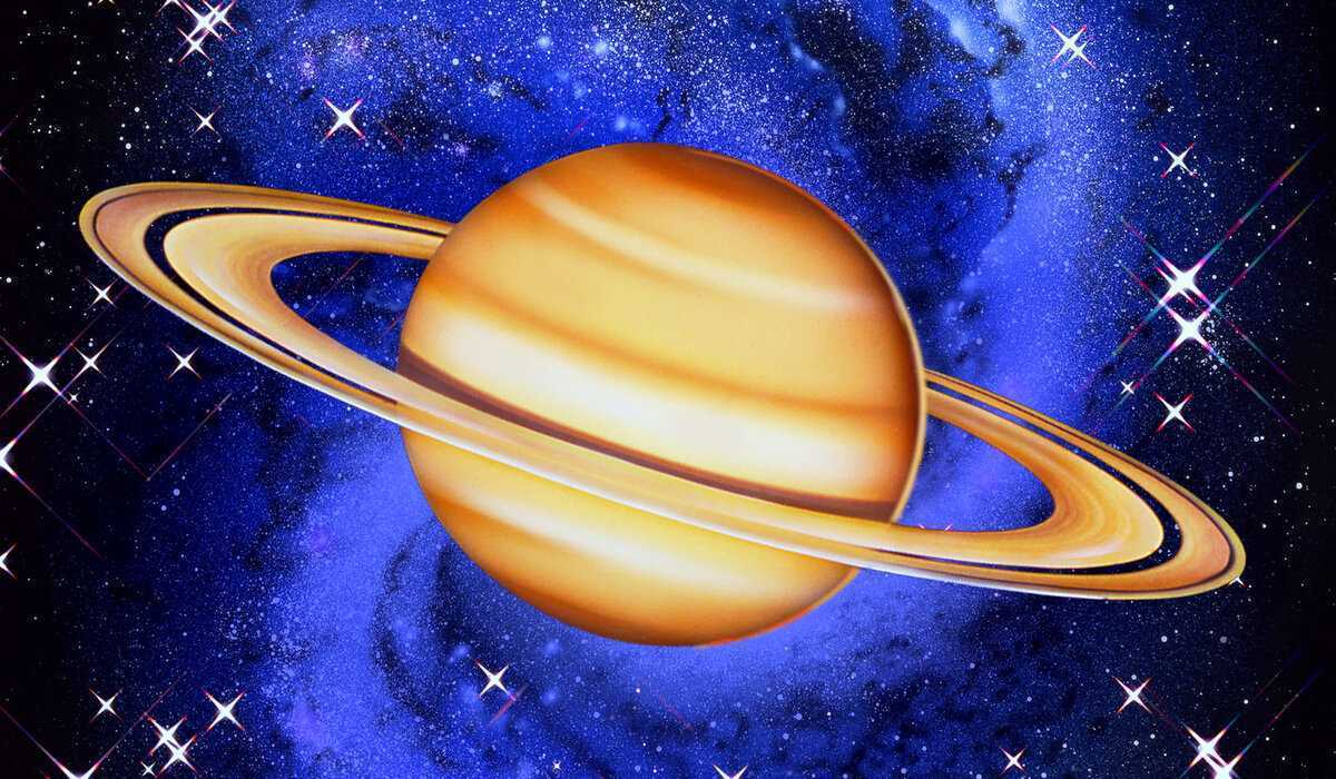 Планета с кольцами Сатурн