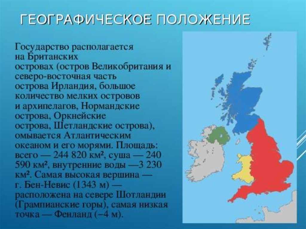 Великобритания характеристика страны по плану 11 класс