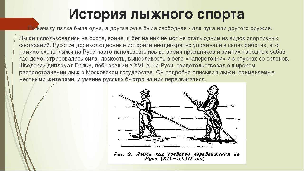 Проект история лыжного спорта